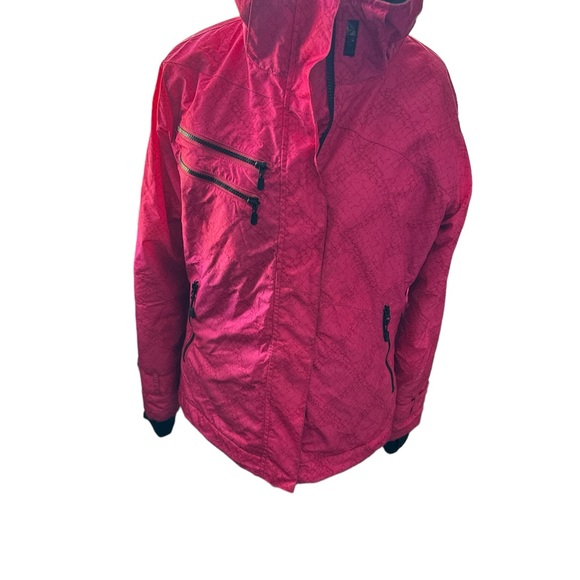 Body Glove Pink and Black Snow Jacket Women’s size Medium with Faux Fur Hood - Picture 4 of 16